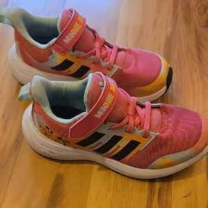 adidas Kids Sneakers - Pink and Black with Yellow Accents